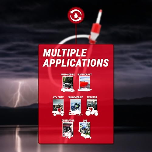 Miniatura 8 de TERA PUMP TRDRUM40 - Bomba de tambor de combustible manual compacta sin BPA, resistente, portátil, con longitud ajustable para barriles de tambor de