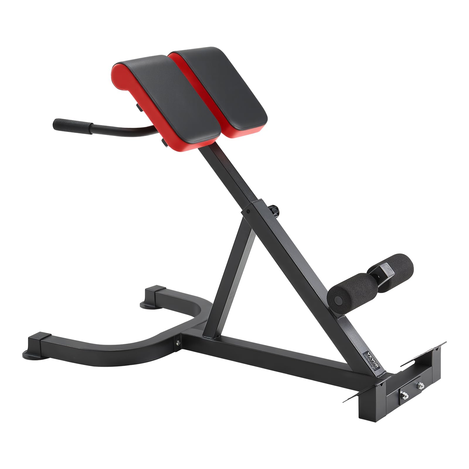 VEVOR Panca Iperestensione Sedia Romana, Macchina di Estensione 136 kg, Attrezzatura per Glutei, Muscoli Posteriori della Coscia, Parte Addominale, Panca per Allenamento Schiena Palestra Domestica