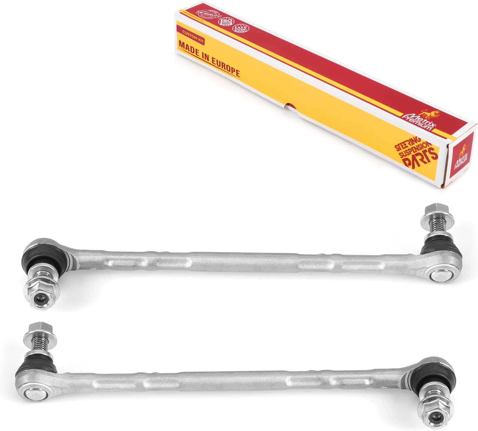 Front Left & Right Sway Bar Stabilizer End Link Kit Fits 08-17 Chevrolet Equinox, 10-17 GMC Terrain, 08-09 Pontiac Torrent, Saturn Vue, K750188/K750189 Made in Europe