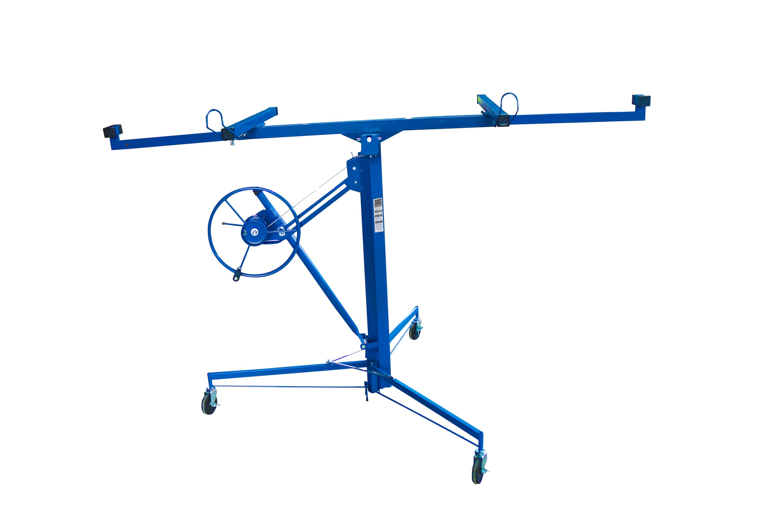 KATSU Tools Podnośnik do płyt kartonowo-gipsowych 3,4 m, udźwig 68 kg, wysokość podnoszenia do 325 cm, składane narzędzie do podnoszenia płyt gipsowo-kartonowych z kółkami, model 181012