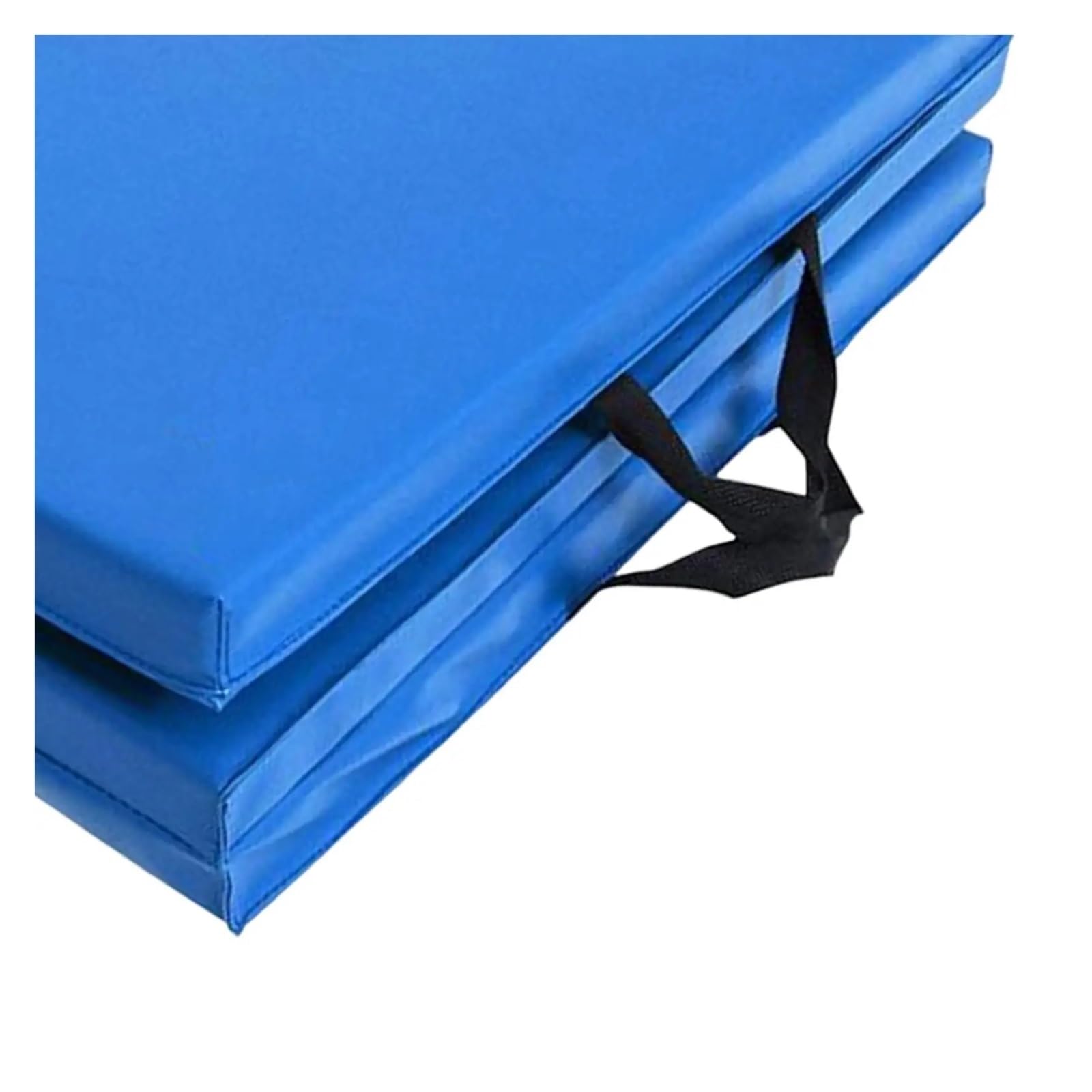 Klappbare Gymnastikmatten mit Tragegriffkissen for das Training im Freien und im Innenbereich Für Turnen(Blue)