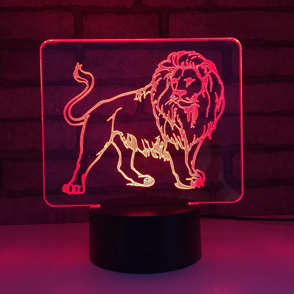 3D Pfau Nachtlicht LED – 7 Farben, USB-Betrieb, Acryl, Tolle Deko