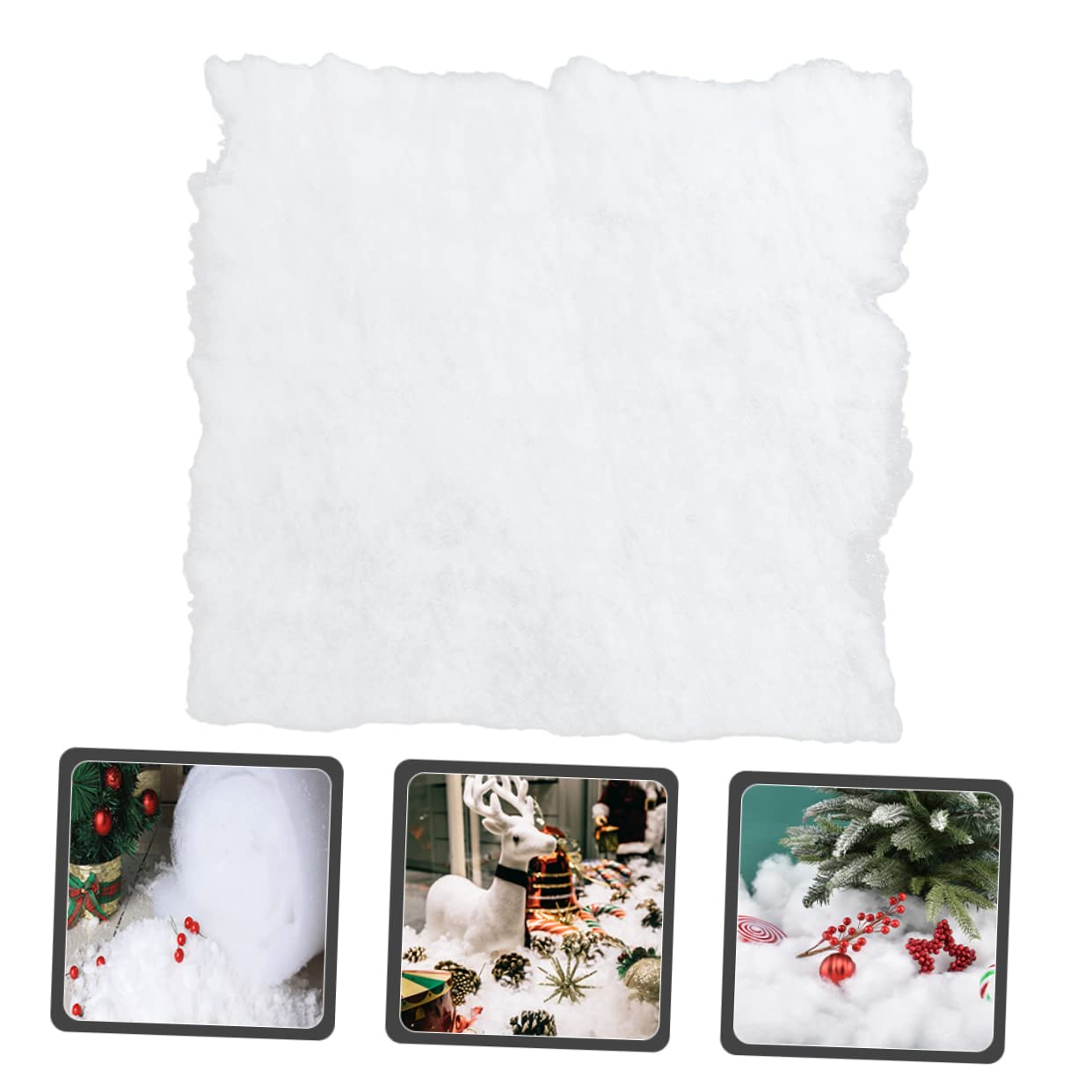 PRETYZOOM 5st Schneedecke Weihnachtsdekoration Weihnachtsdecken Kunstschnee Für Das Weihnachtsdorf Fake Snow Decoration Weihnachtsdorf Schnee Weihnachtsdorfdecke Kunstdecke Weiß Das Haustier