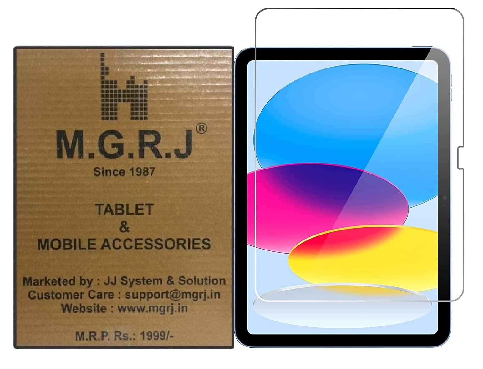 M.G.R.J® Tempered Glass Screen Protector Compatible for Apple iPad 10th Gen 10.9 inch 2022 (A2757 / A2777) (B0BNXL4M6C) Amazon Price History, Amazon Price Tracker