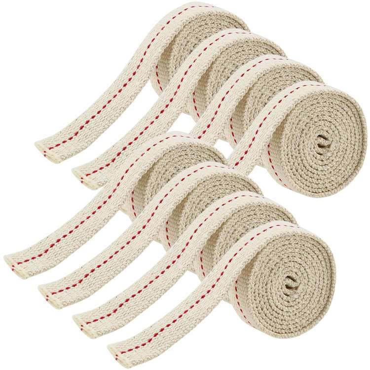 3 Rotoli Di Stoppino Piatto In Cotone Per Lampade A Olio E Petrolio – 2mm X 1 Metro Cad. – Ricambio