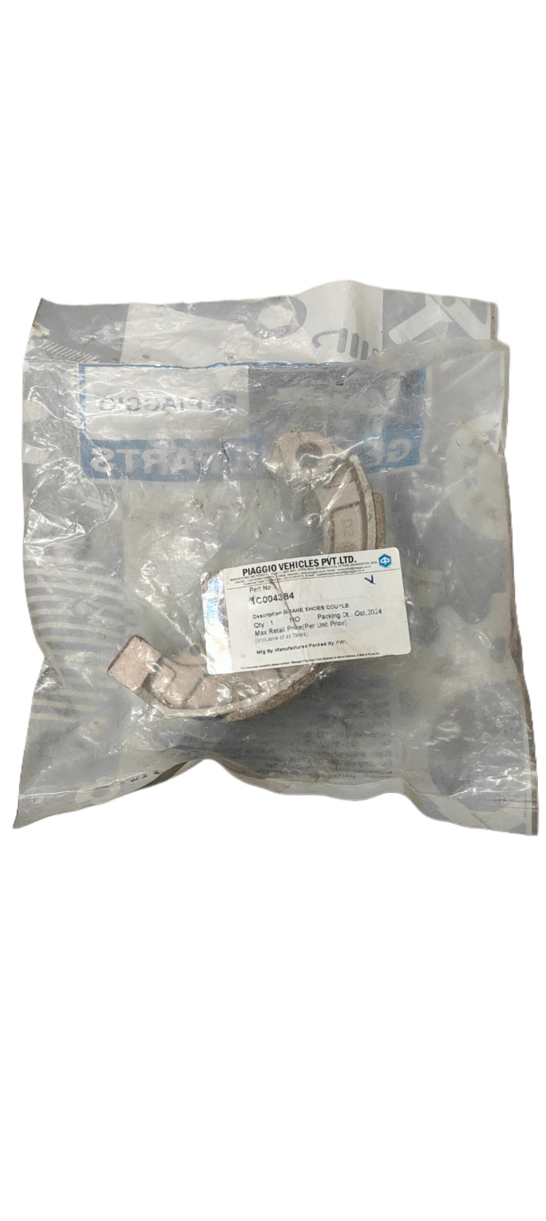 Piaggio Vespa Brake liner Front 1Set - Image 4 thumbnail