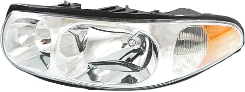 Miniatura 3 de Garage-Pro Conjunto de faros delanteros para Buick LeSabre 2000 y 2005, lado del conductor y del pasajero halógeno con bombilla(s) Luz alta lisa