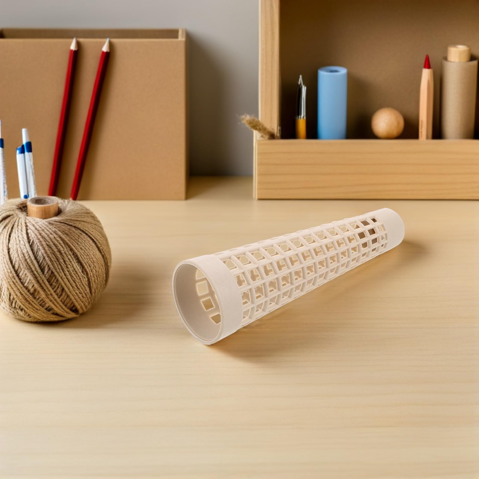 20 Coni di Filato Conici: Tubi di Lana di plastica per l'avvolgimento del Filo, Bobine Tessili per Ricamo Artigianale - Progetti Fai da Te, Accessori per Macchine da Cucire