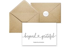 Beyond Grateful - 4x6 Inch Thank You Cards with Envelopes