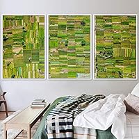 3 Piece Framed Canvas Wall Art Abstract Colorful Cool Geometric Canvas Prints Home Artwork Decoration for Living Room,Bedroom - 16