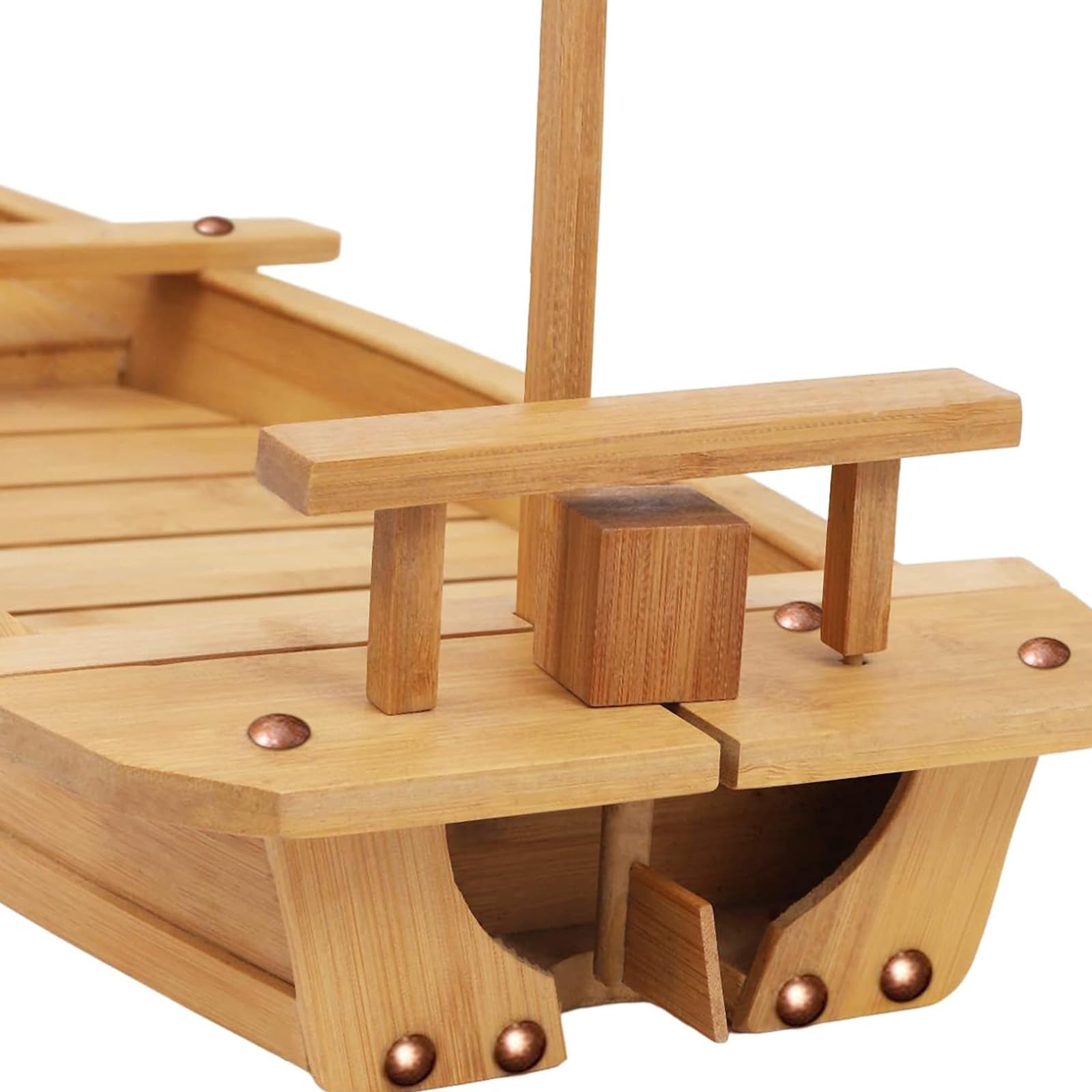 Générique Plateau de Service en Bois pour sushis et sashimis, Grande Assiette de 80 cm pour la présentation de la Cuisine Japonaise (Bois 80 cm)