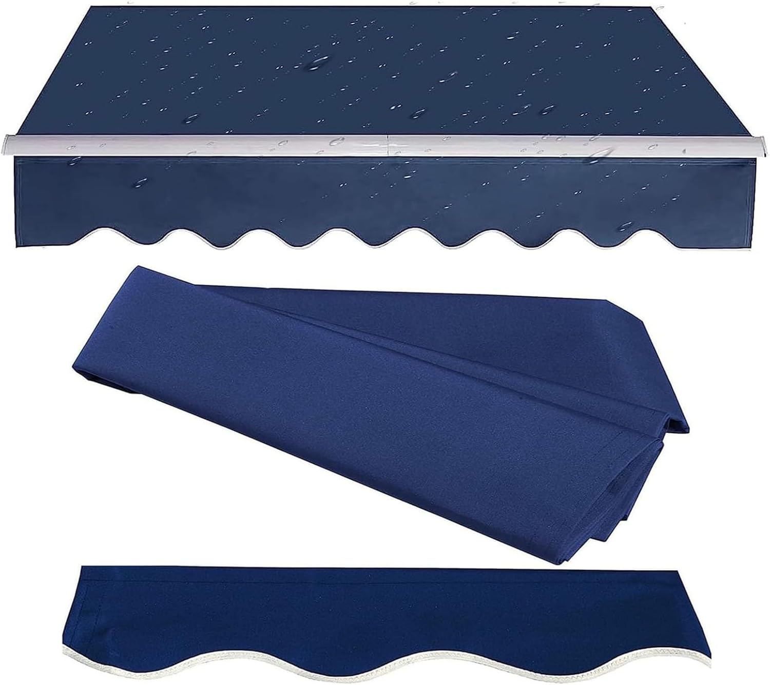 Manual Retractable Awning Sun Shade Patio Awning Cover