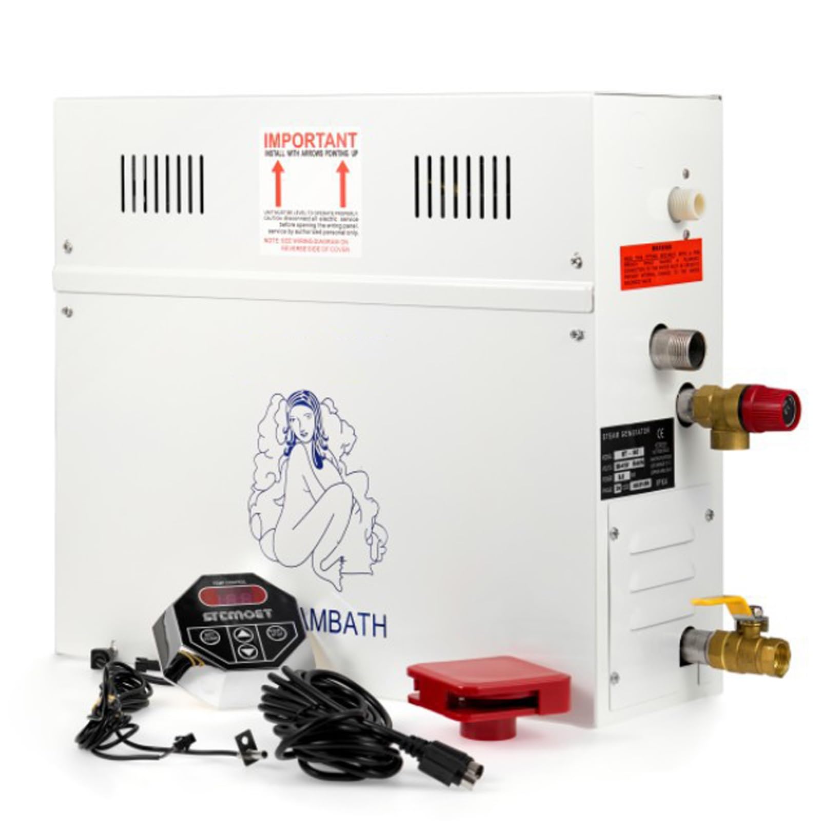 Générateur de vapeur 6kw pour douche et hammam avec écran LED