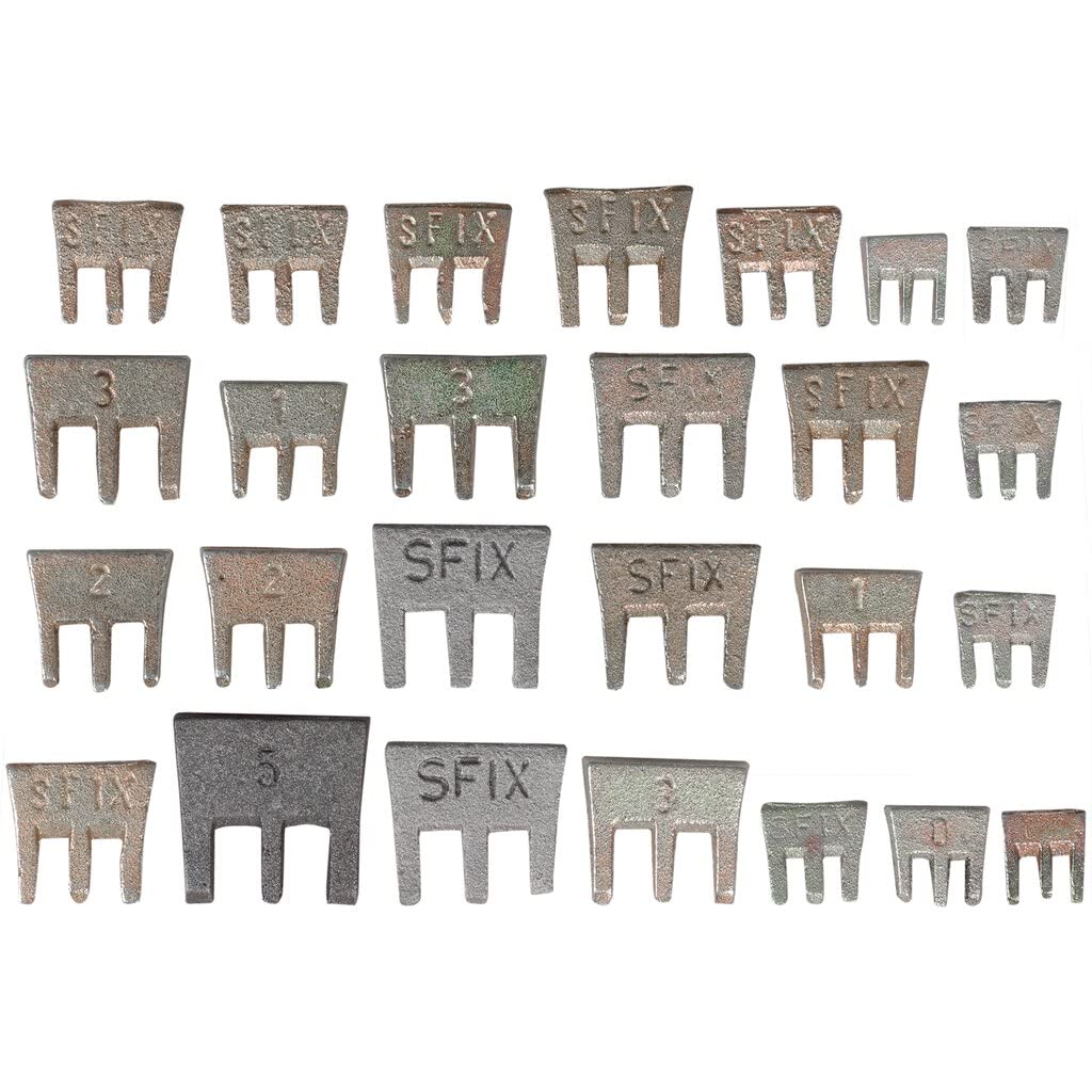 SW-Stahl 50128L Hammerkeilsortiment 25-teilig I Stielbefestigungskeil Set aus verschiedenen Größen I Hammerkeiler für 100 g - 6 kg Kopfgewicht I sichere Verbindung zwischen Hammerstiel und Hammerkopf