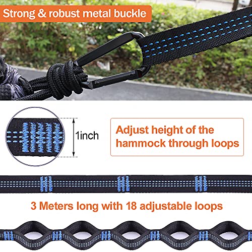 Outerman Camping Hammock With Mosquito Net, Portable Single Hammock With Tree Straps, Easy Setup, Lightweight Nylon Parachute Hammocks For Indoor, Outdoor, Backpacking, Travel, Patio, Hiking (Gray) #TOP5