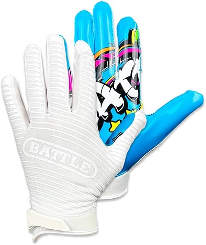 Miniatura 3 de Battle Guantes de fútbol deportivos con receptor ancho, guantes de fútbol para adultos y jóvenes