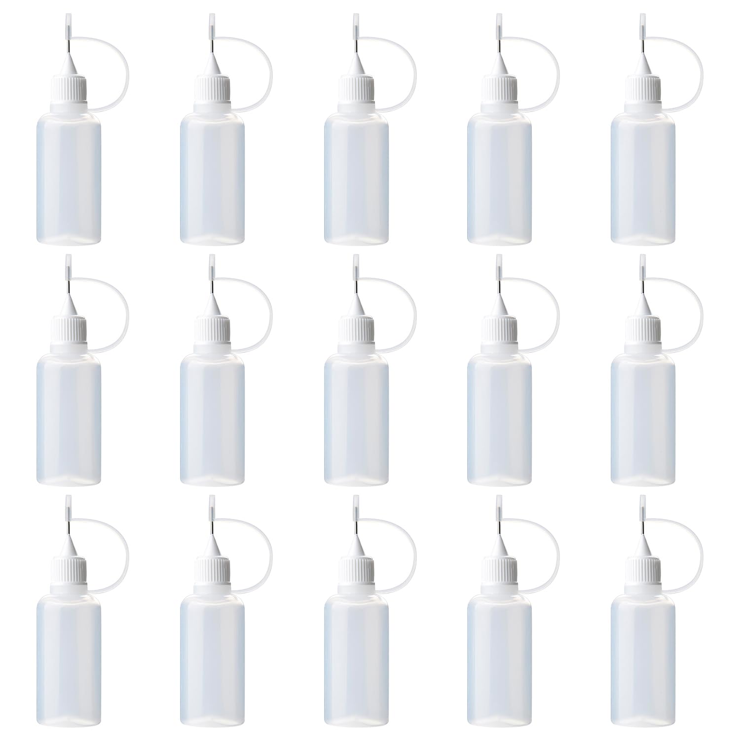 15 Pcs Precision Tip Applicator Bottles, 10ml Quilling Needle Tip Oiler Bottle