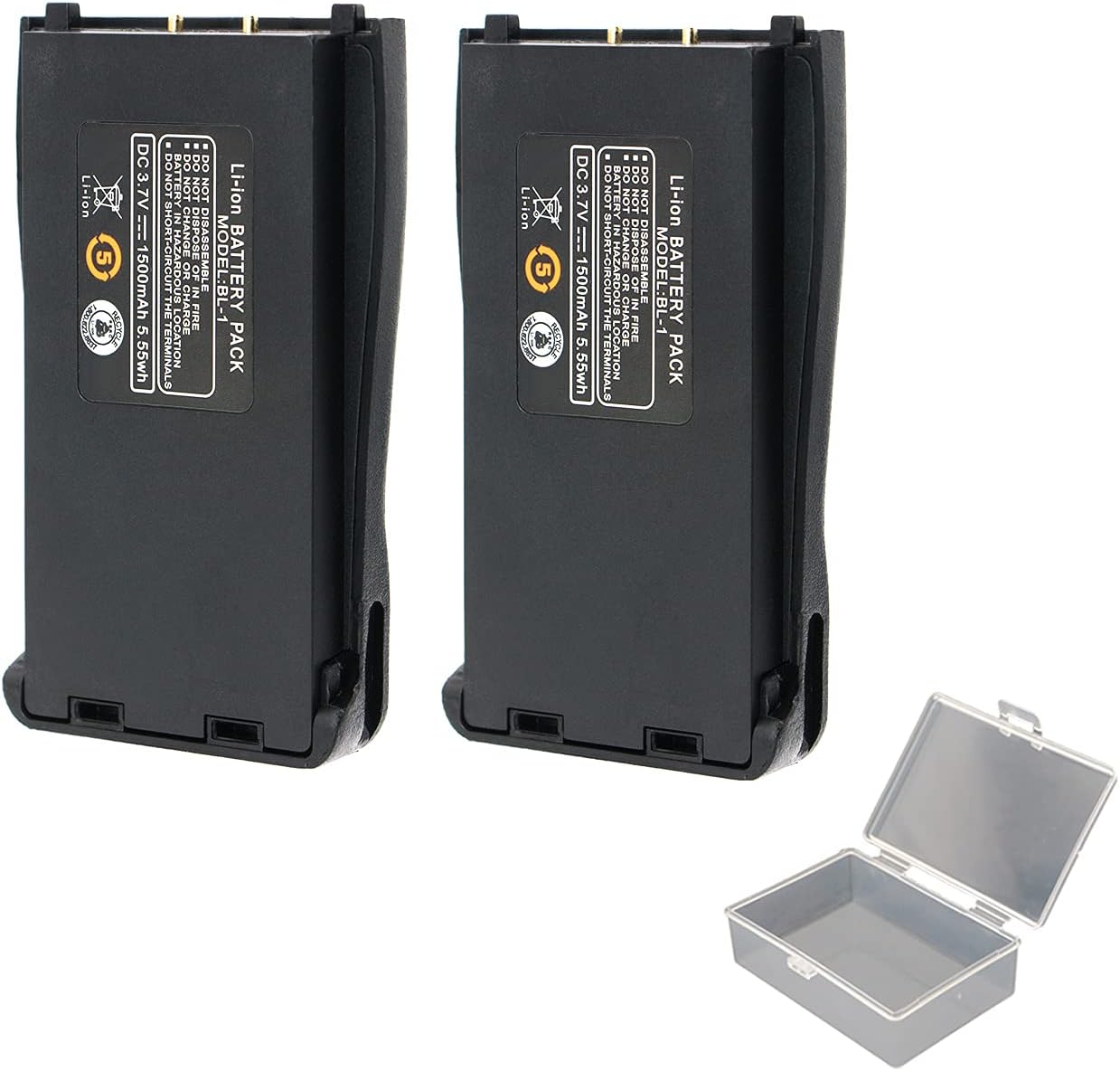 Rechargeable Walkie Talkie Battery Replacement 1500 mAh Li