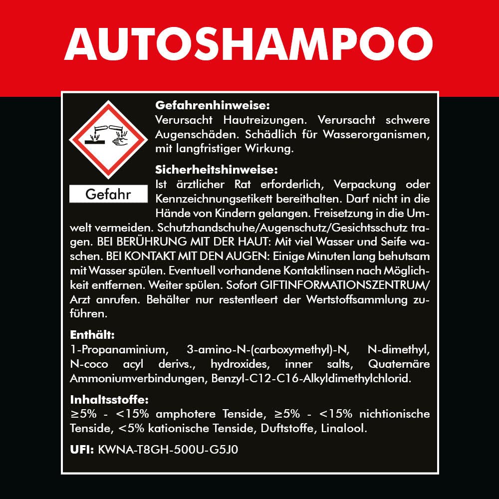 BRESTOL® Autoshampoo 10 Liter Konzentrat mit Auslaufhahn 51 mm - Autowäsche Abperleffekt Abperl-Effekt geeignet für Foam Master Schaumsprüher Schaumsprühgerät oder manuelle Fahrzeugwäsche