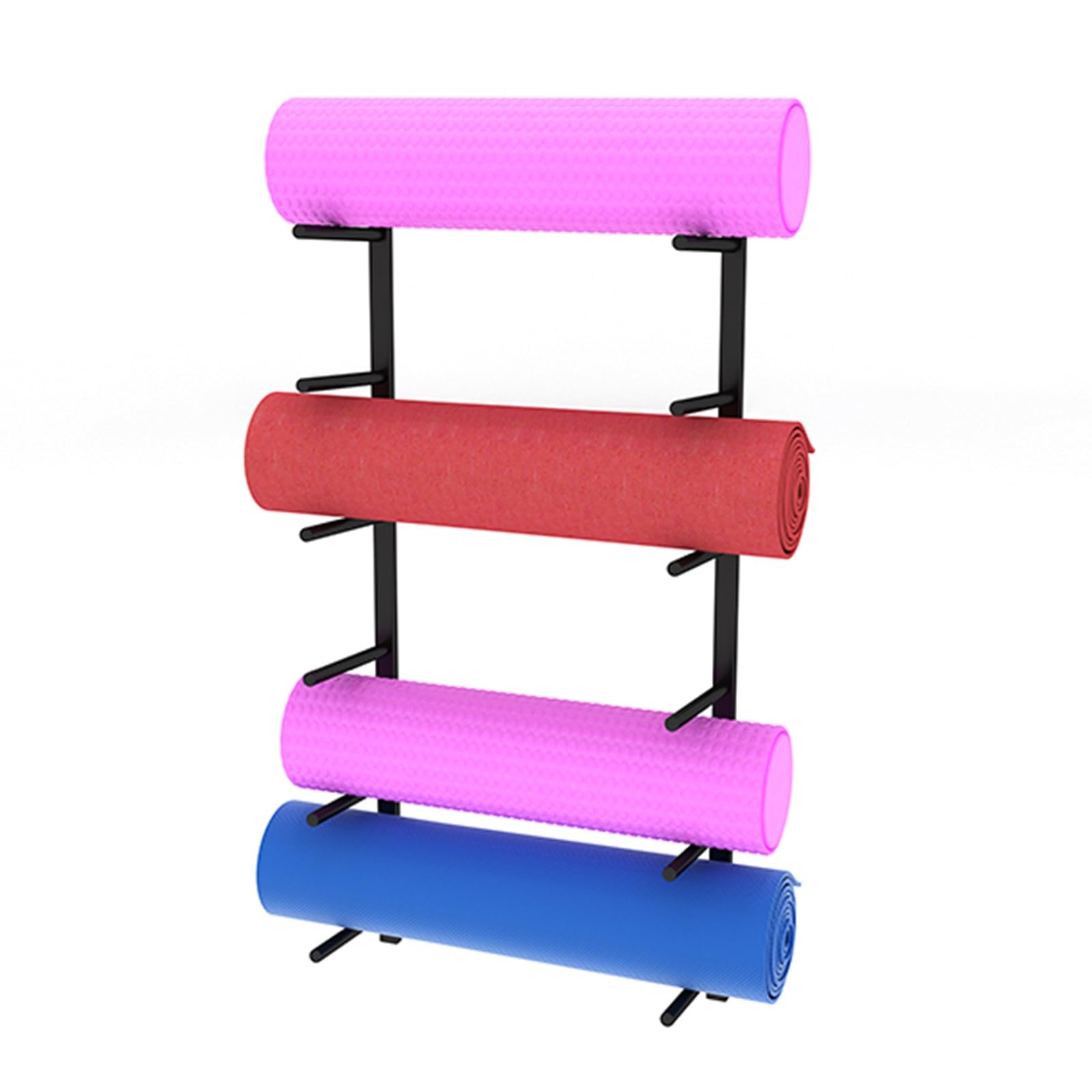 Support mural tapis de yoga et rangement pour tapis de Pilates noir