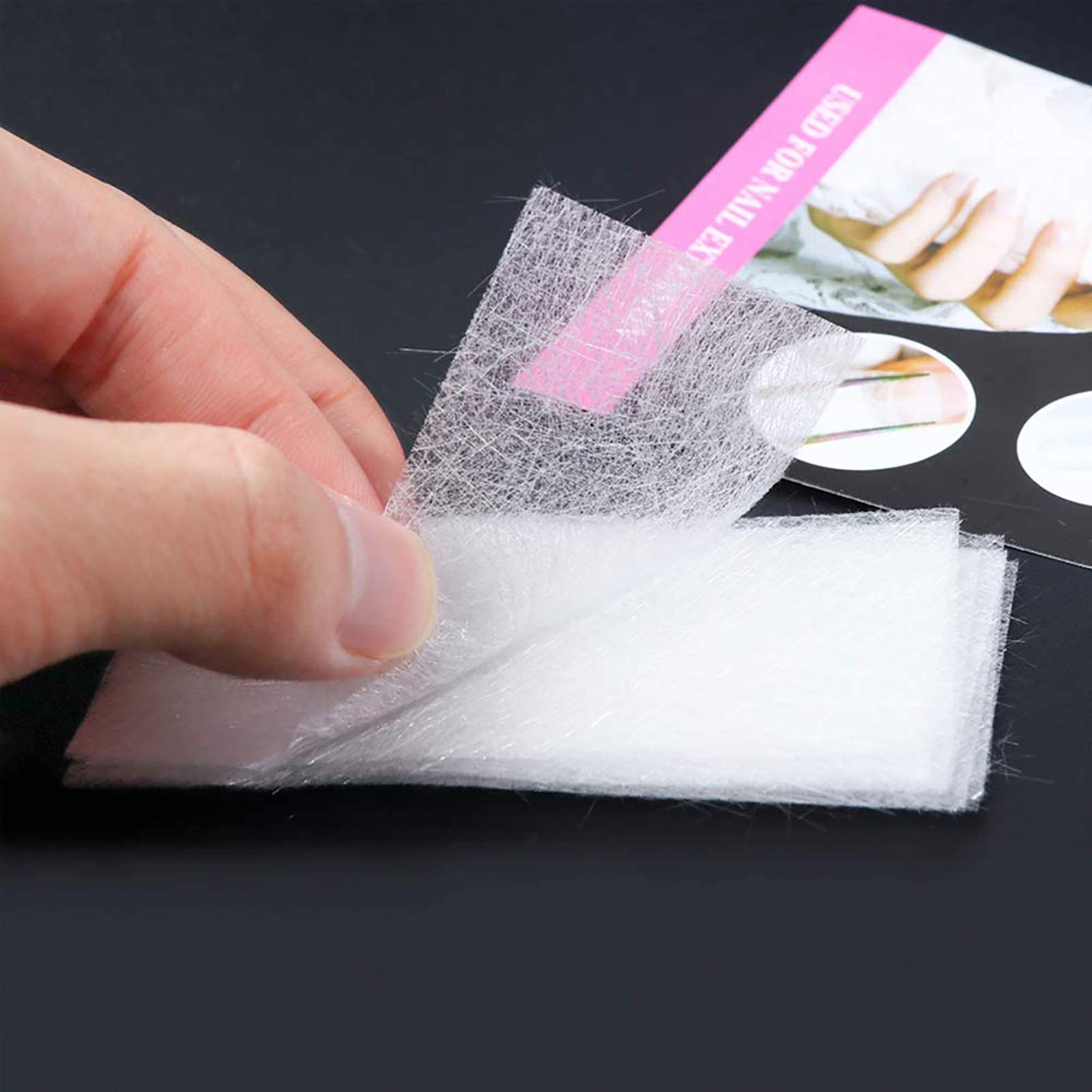 Kalolary 100pcs Fiberglass Nail Extension - Herramienta De Manicura De Fibra De Vidrio De Conformación Rápida De Uñas