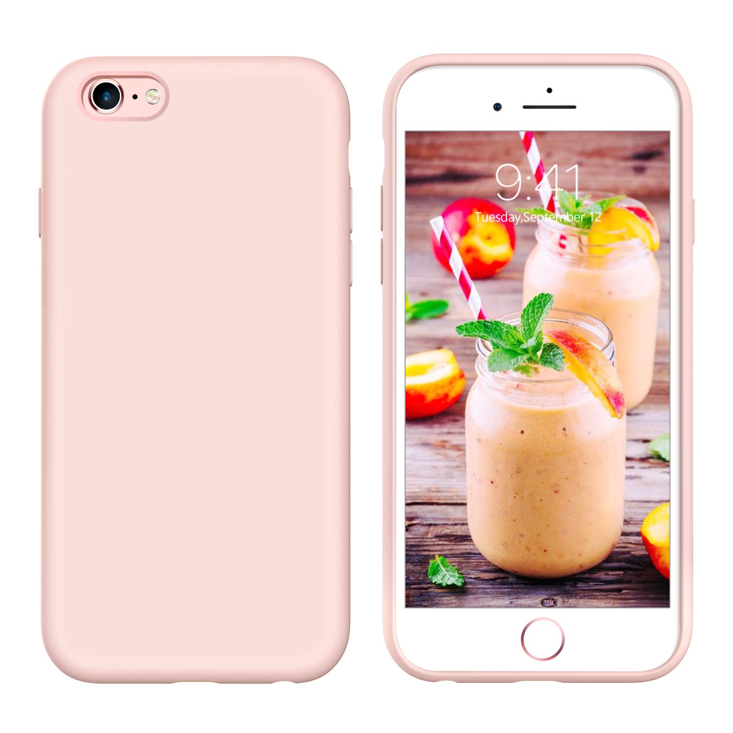 Guagua Iphone 6s Plus Case Iphone 6 Plus Case Liquid Silicone Soft Gel Rubber Slim Lightweight Microfiber Lining Cushion Texture Shockproof Protective Phone Cases For Iphone 6 Plus 6s Plus Pink Buy Online