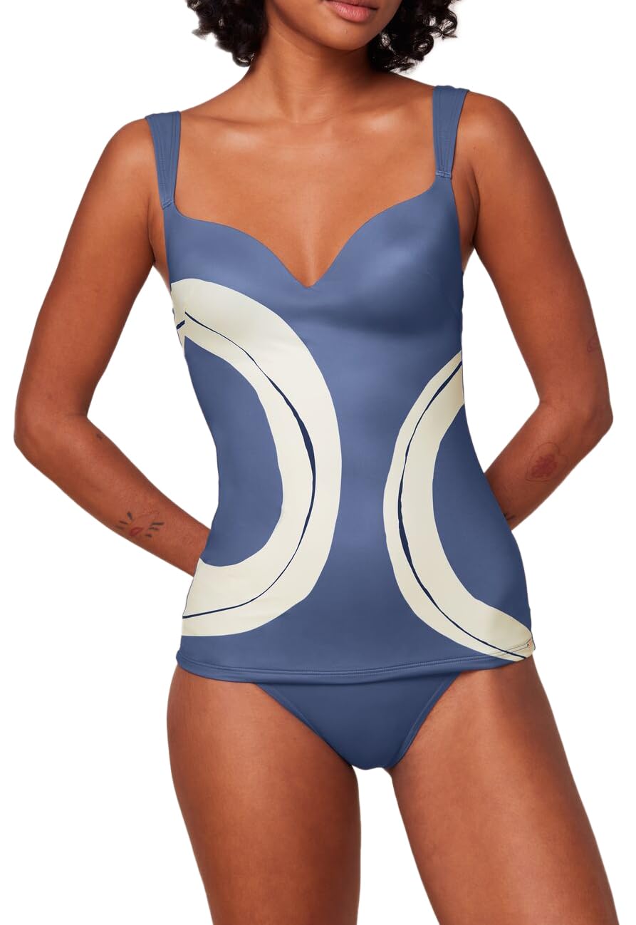 Triumph Women's Summer Allure Wp Tankini top, Blue Combination, 12/E