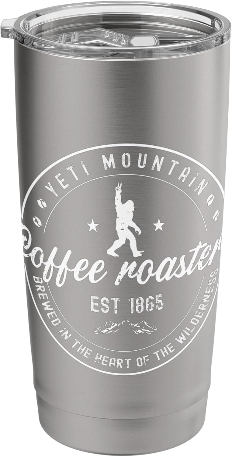 Yeti Mountain Coffee Roasters Bigfoot Sasquatch Stainless Steel Insulated Tumbler