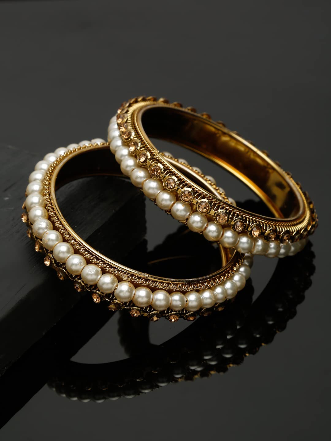 Antique Plated Stylish Traditional Bangle Set
