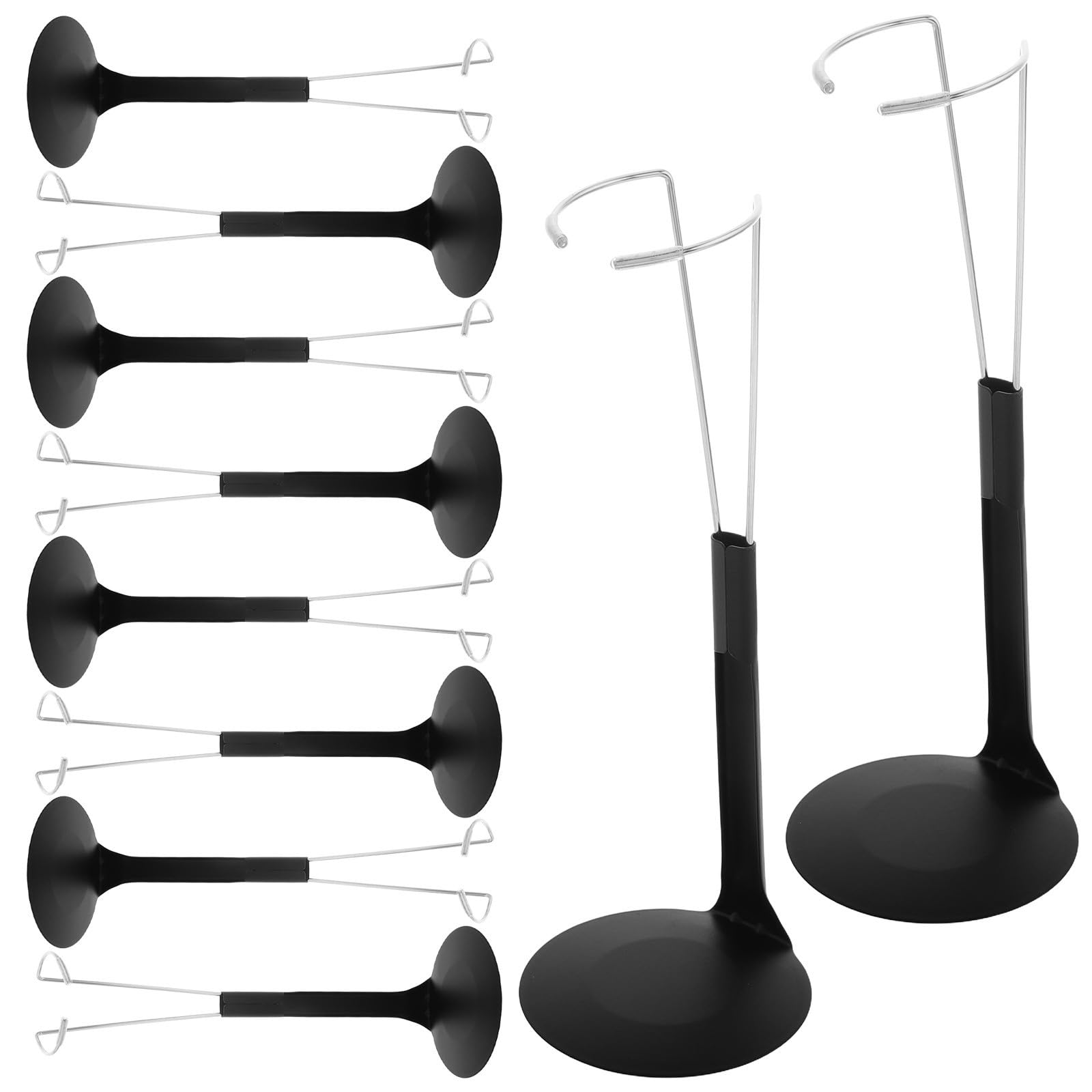 Angoily 10 Stück Verstellbarer Puppenständer aus Metall und Kunststoff für 1/6