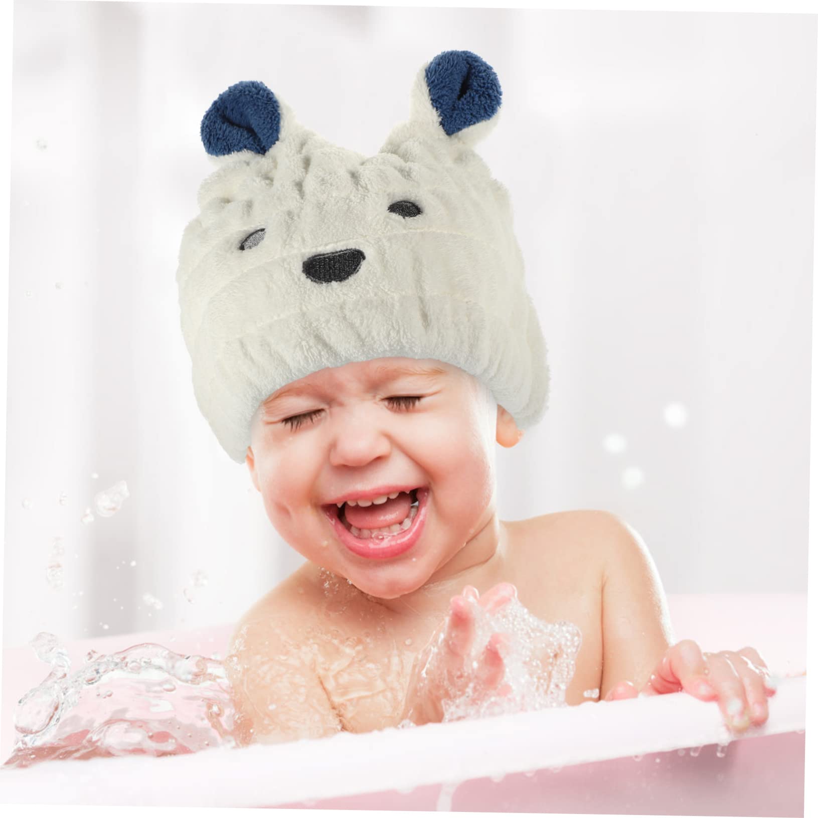 minkissy 5piezas Toalla De Secado Rápido para Niñas Gorro Absorbente para Cabello Húmedo Turbante De Secado Infantil Diseño De Dibujos Animados