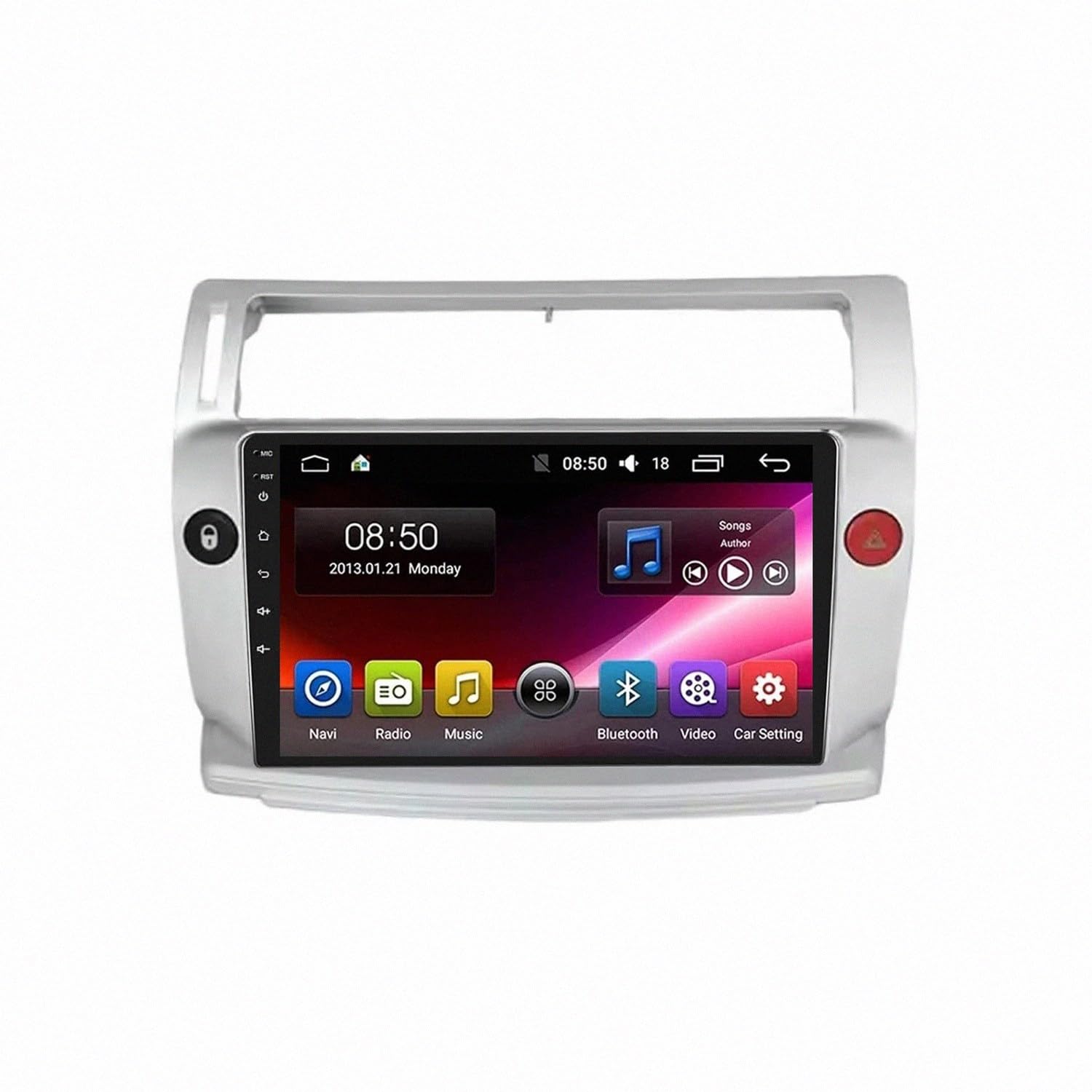 Radio de coche 2 DIN para Citroen C4 2004-2014 con Android Auto y GPS 8