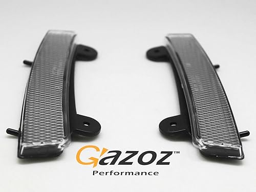 Miniatura 4 de Reflectores laterales JDM parachoques delantero compatible con lente ahumada 2003 2004 2005 350z z33