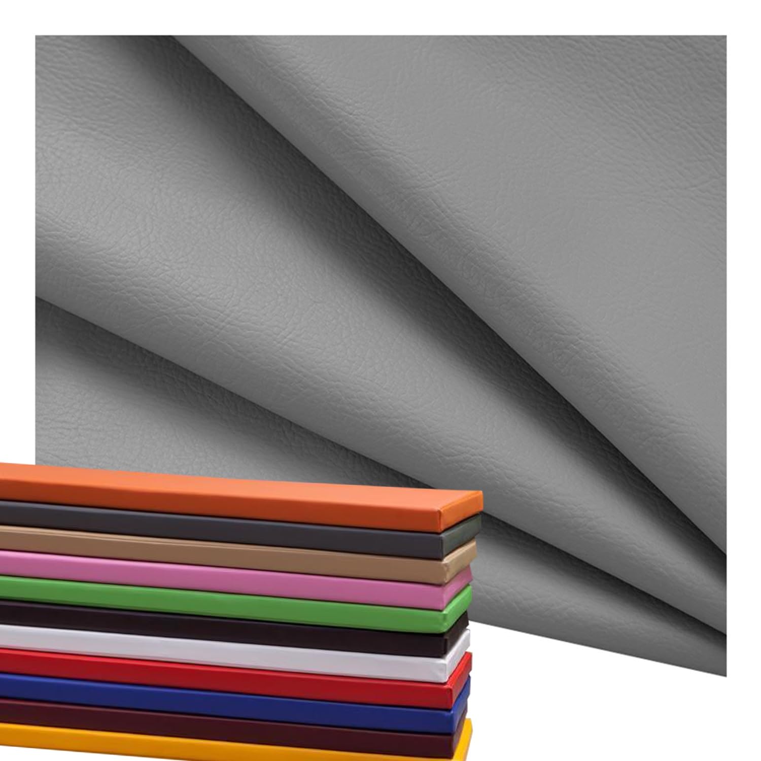 AQIGR Waterproof Bench Cushion Cover Only for Long Window Seat 120 x 40 150x45 100x35 PU Leather Bench Pad Covers 5cm Thicken for Indoor Outdoor Kitchen Tatami Garden(Grey,150x35x5cm) — image 1