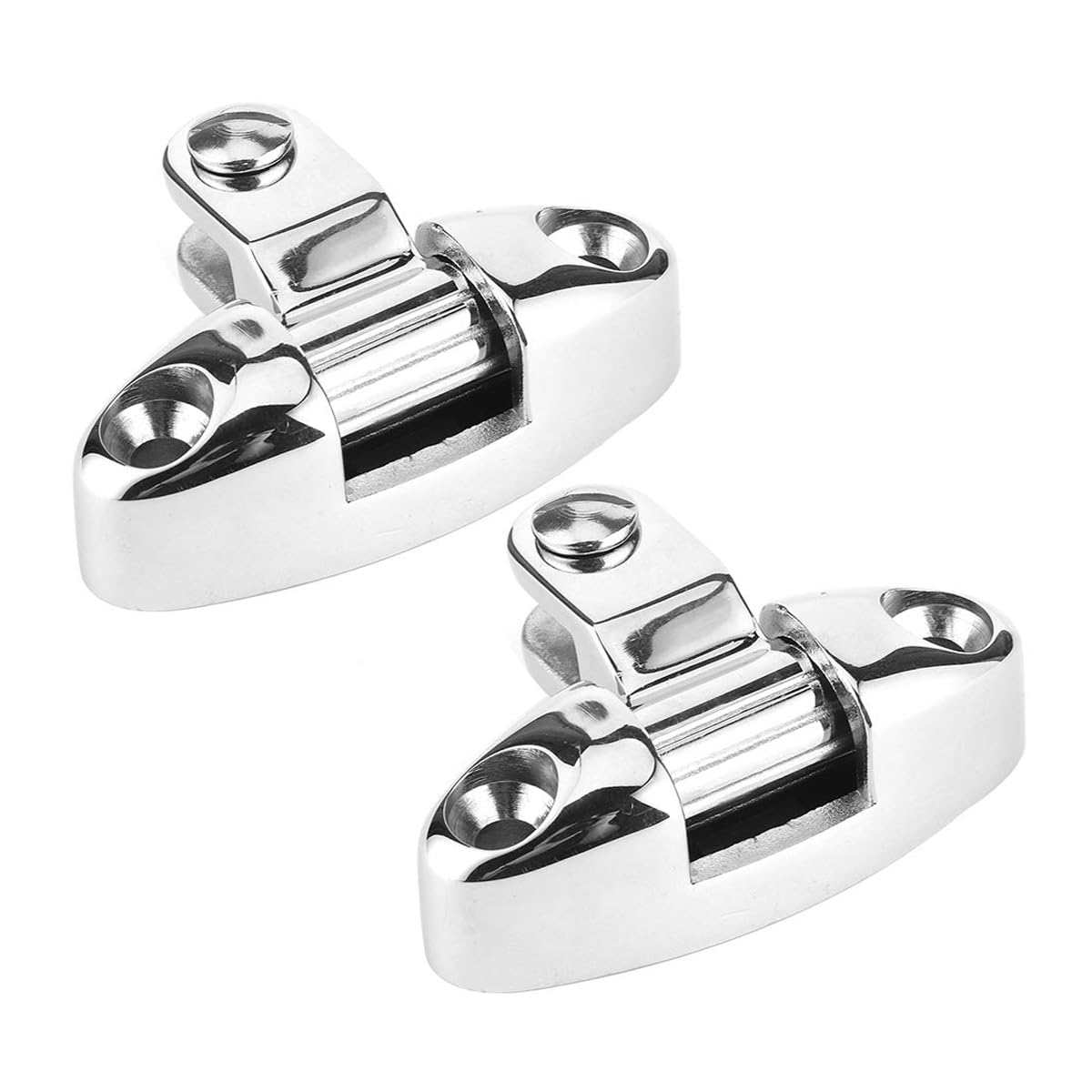 Supporto per tendalino per barca con cerniera, ponte marino, montaggio del tetto del tendalino, cerniera rotante per ponte con cuscinetto in gomma, accessori per yacht e nautica