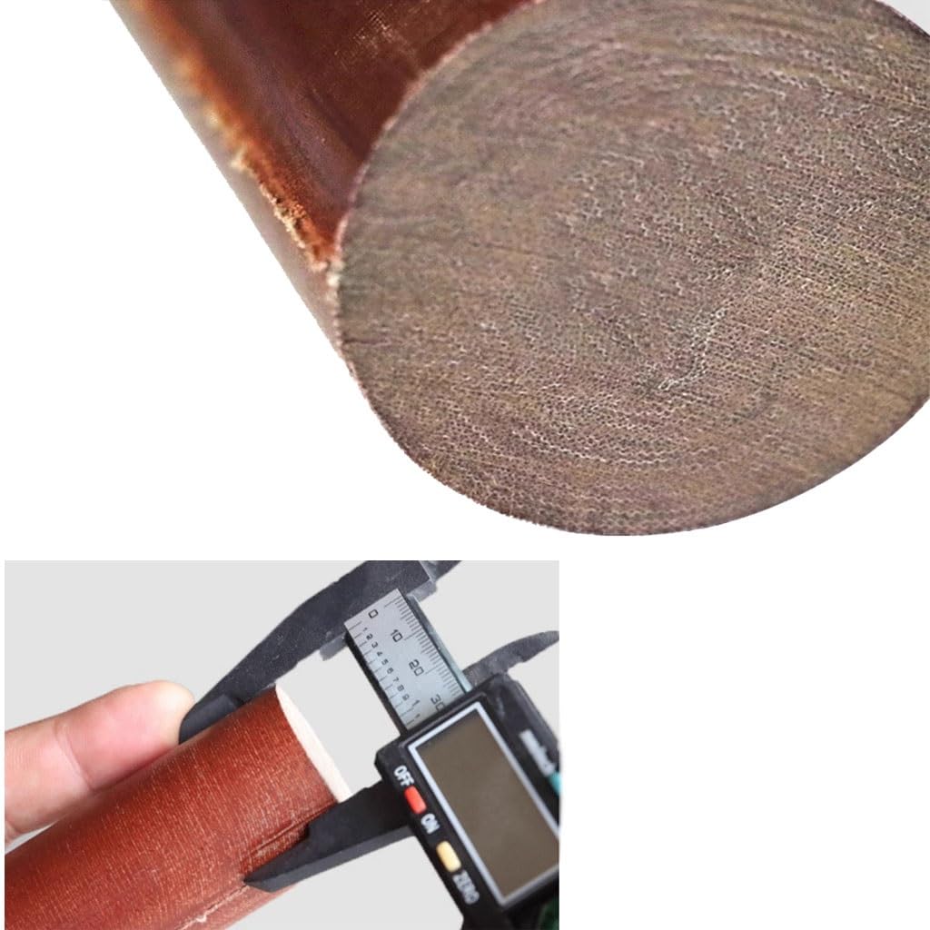 Pręty bakelitowe 8 mm do 25 mm fenolowy pręt laminowany, 1000 mm, odporny na wysokie temperatury, elektryczny pręt izolacyjny z drewna (10 mm)
