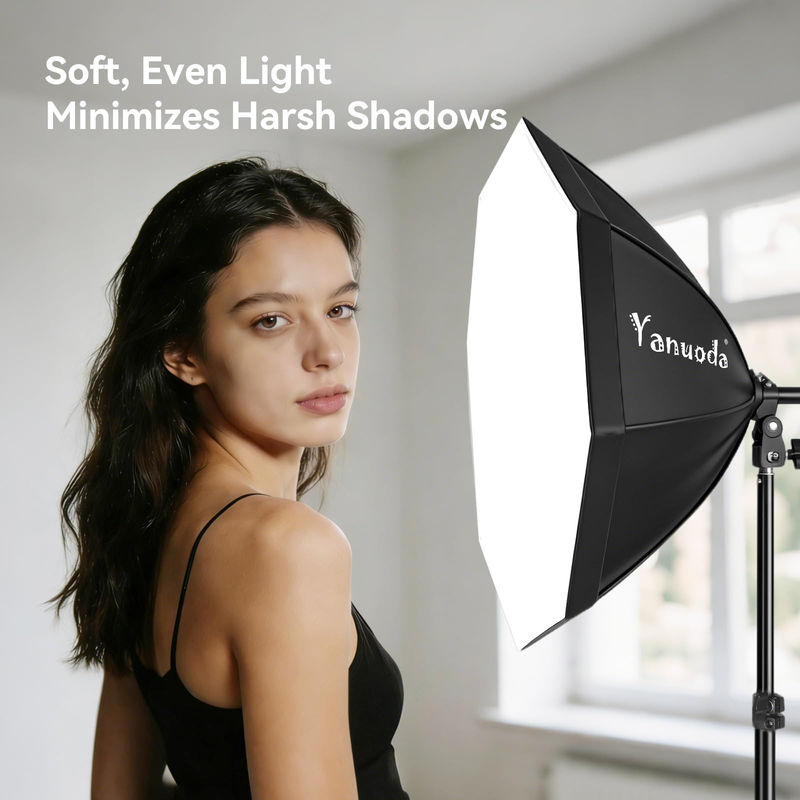 Kit de Luz Softbox 20"x20" - LED 95W Regulable con Temperatura de Color Ajustable 3000K-7500K y Mando, Luz de Estudio Portátil para Fotografía, Video y Streaming en Directo