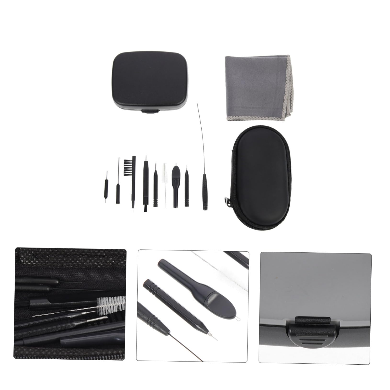 VALICLUD 3 Set Strumenti per Apparecchi Acustici Kit con Cacciavite e Accessori Scatola Zippata per Manutenzione e Quotidiana