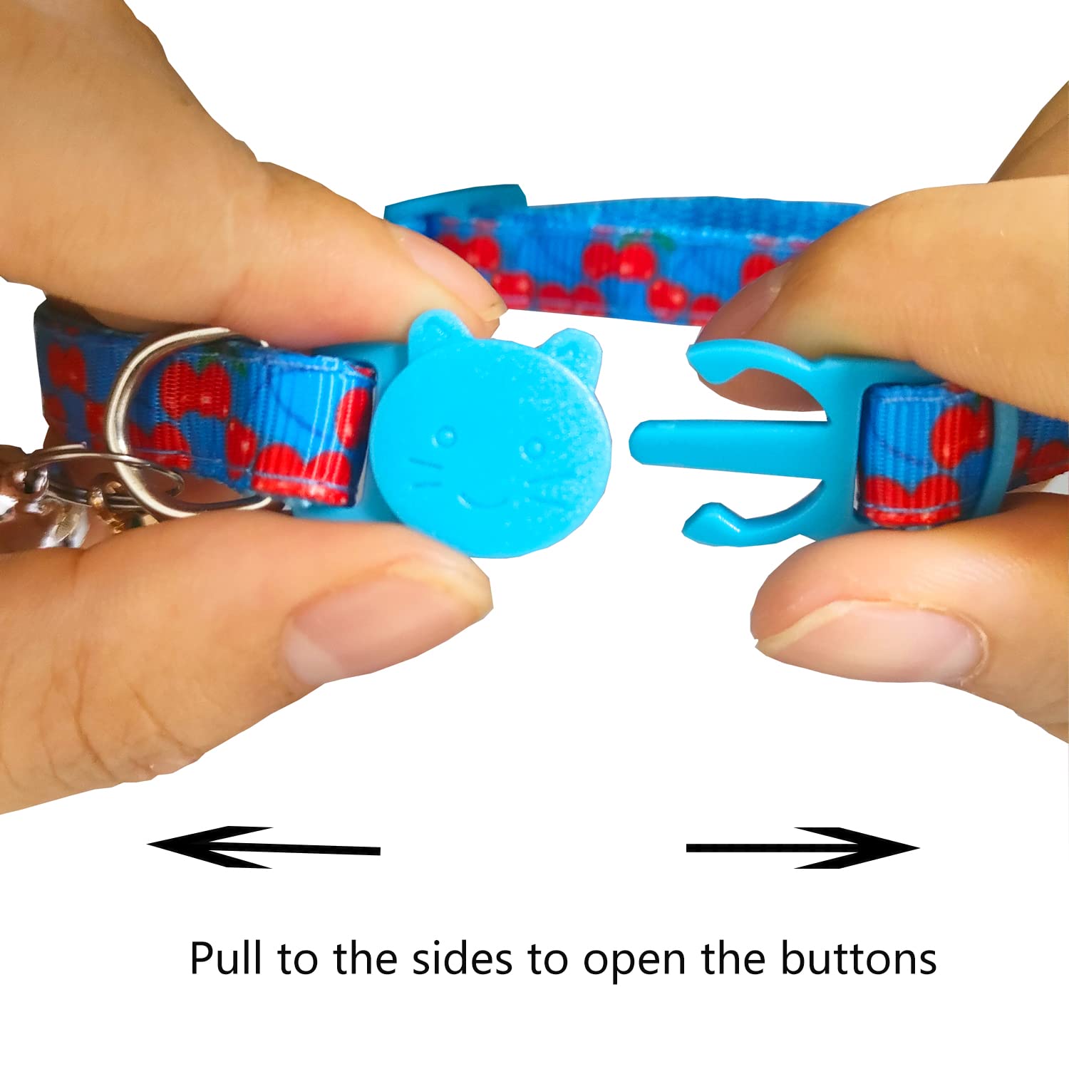 Collari Per Gatti Con Campanello Regolabili | 2 Pack Stile Frutta - Fibbia Sicura A Sgancio Rapido