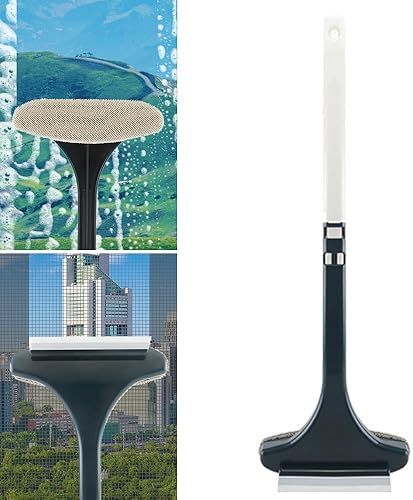 Removedor de polvo de doble cara para ventana, cepillo limpiador de malla 2 en 1, cepillo mágico de limpieza de ventanas, cepillo de limpieza de