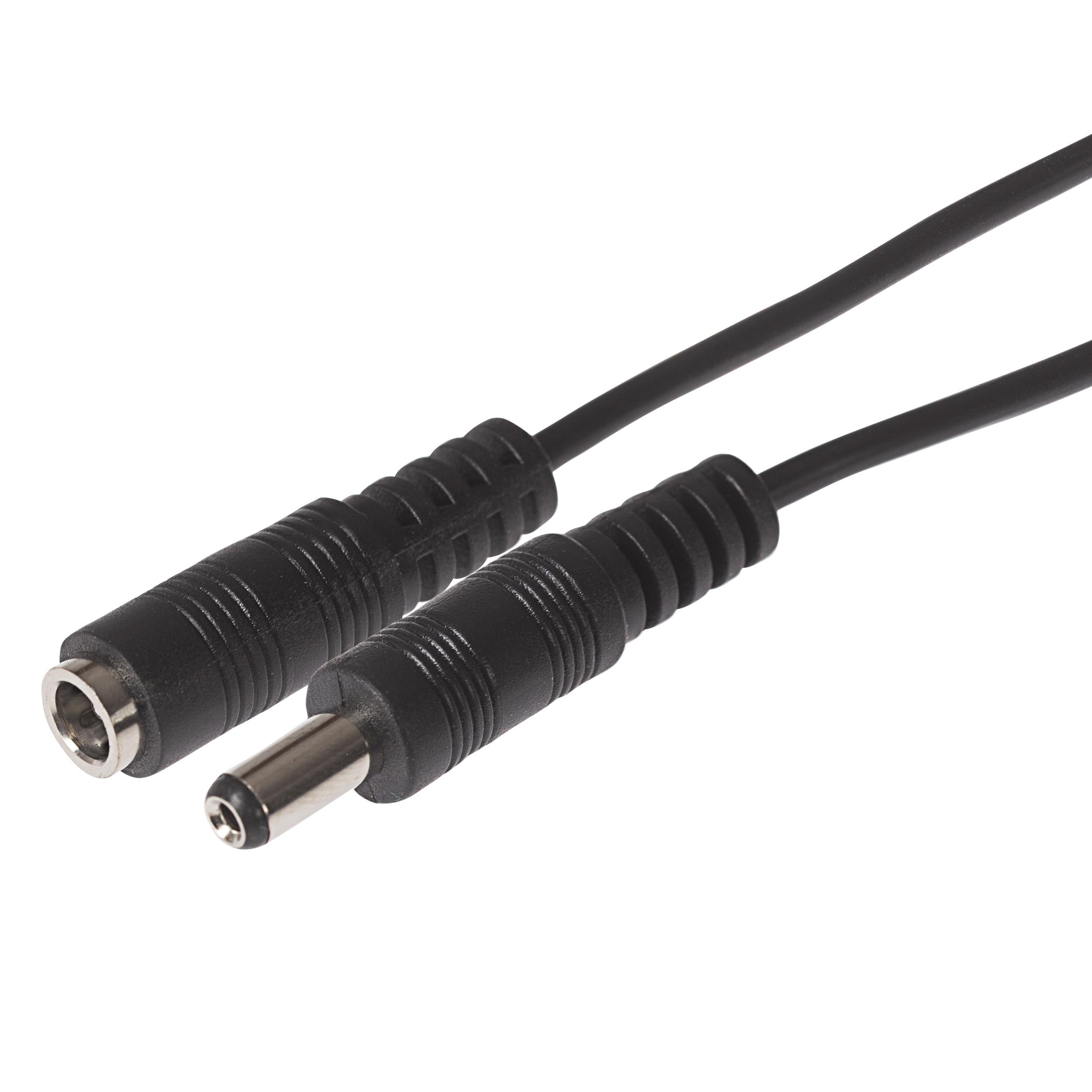 Maplin Power Supply Extension Lead 2.1mm x 5.5mm Plug to 2.1mm x 5.5mm Socket, 5m