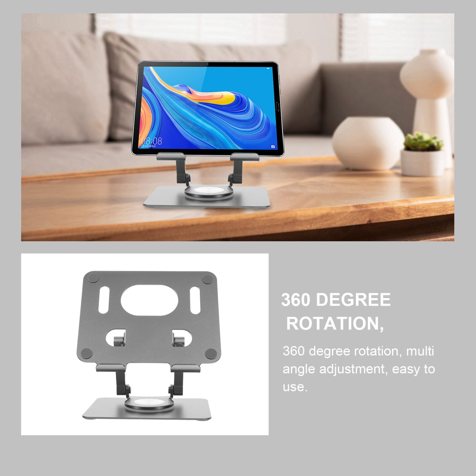 Gatuida Supporto da Tavolo in Alluminio per Tablet Supporto Regolabile da Scrivania