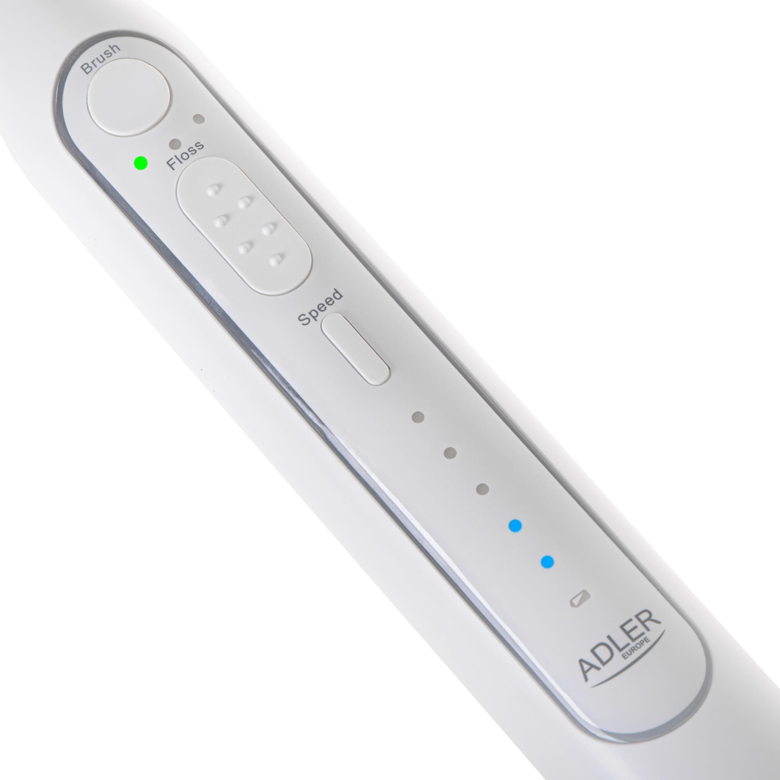ADLER Irrigador dental 2 en 1 con cepillo sónico blanco