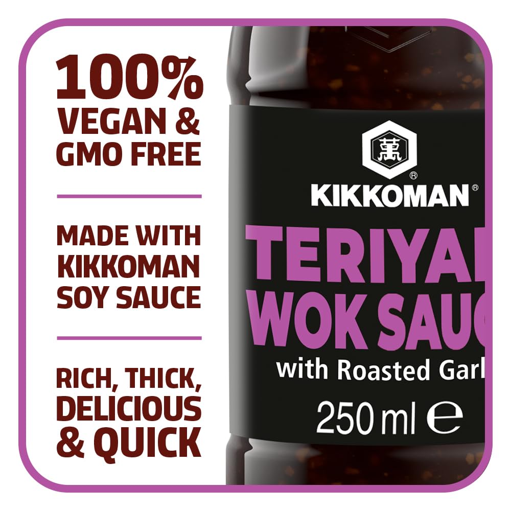 Kikkoman Teriyaki con ajo asado 250ml