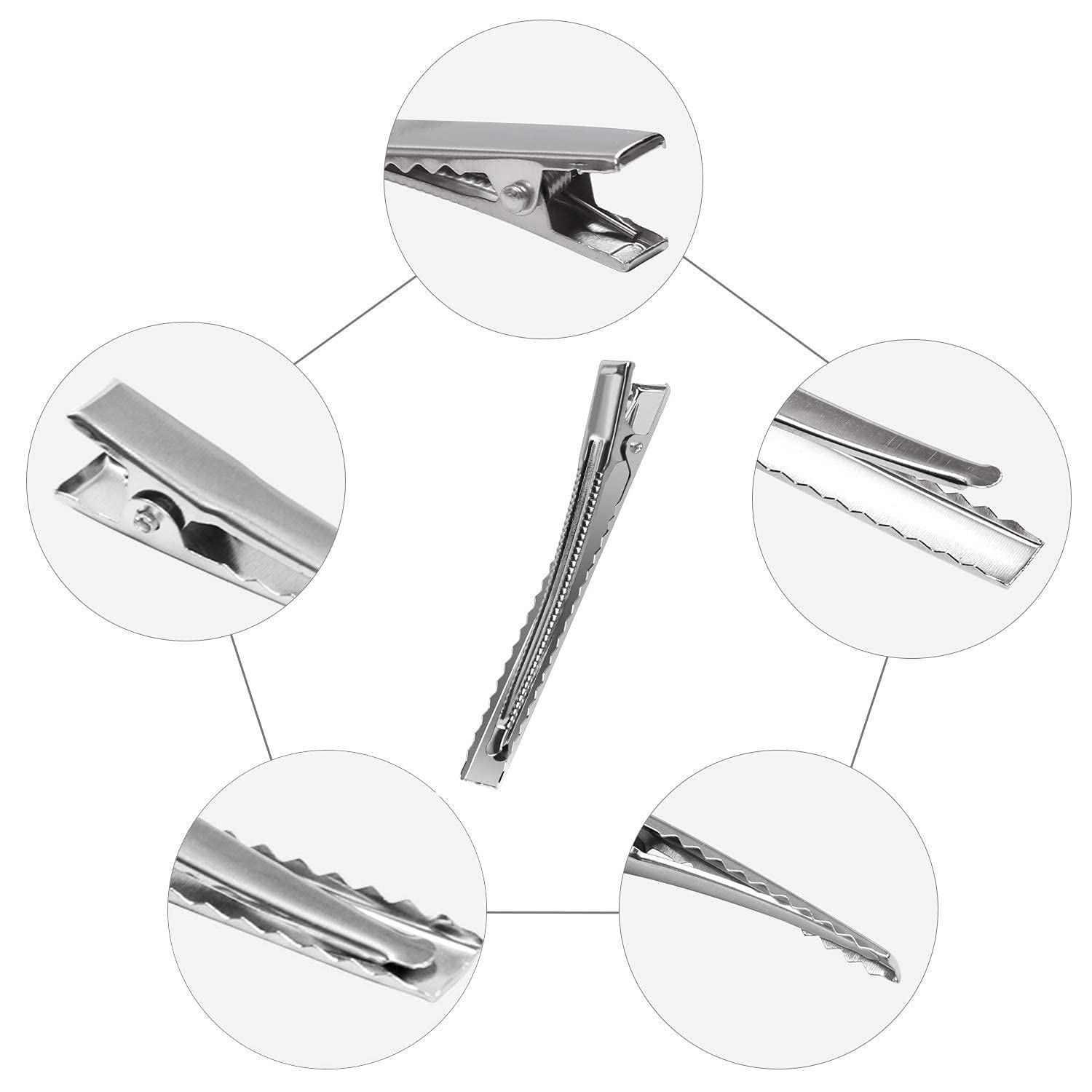 ayushicreationa Hair Styling Clips Professional Steel Sectioning Hair Clips for Salon and Women Girls Accessories (Small) 3