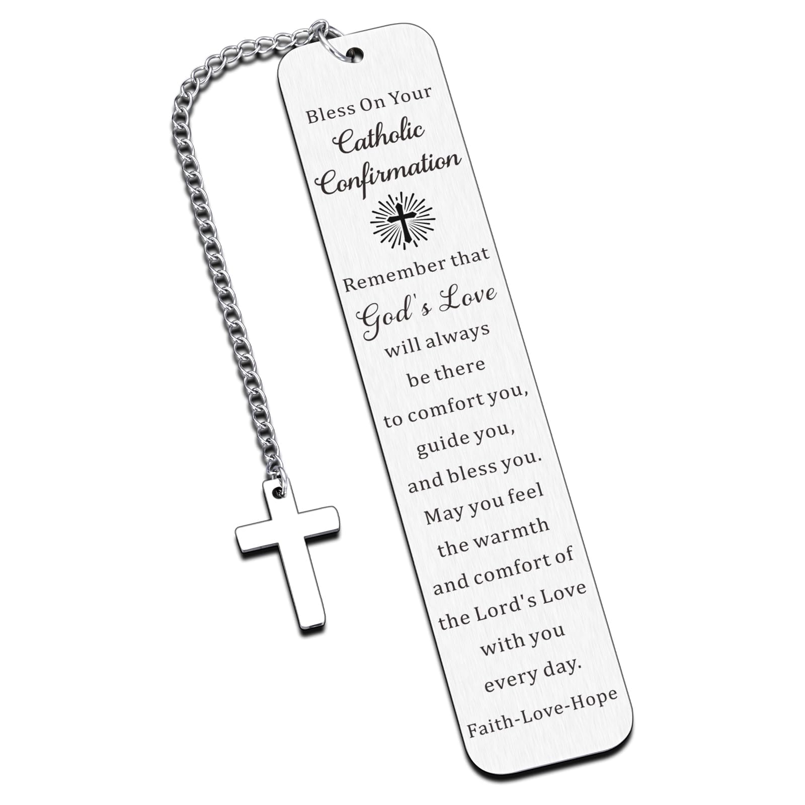 First Communion and Confirmation Gifts for Teens, Religious Bible Bookmark for Boys and Girls