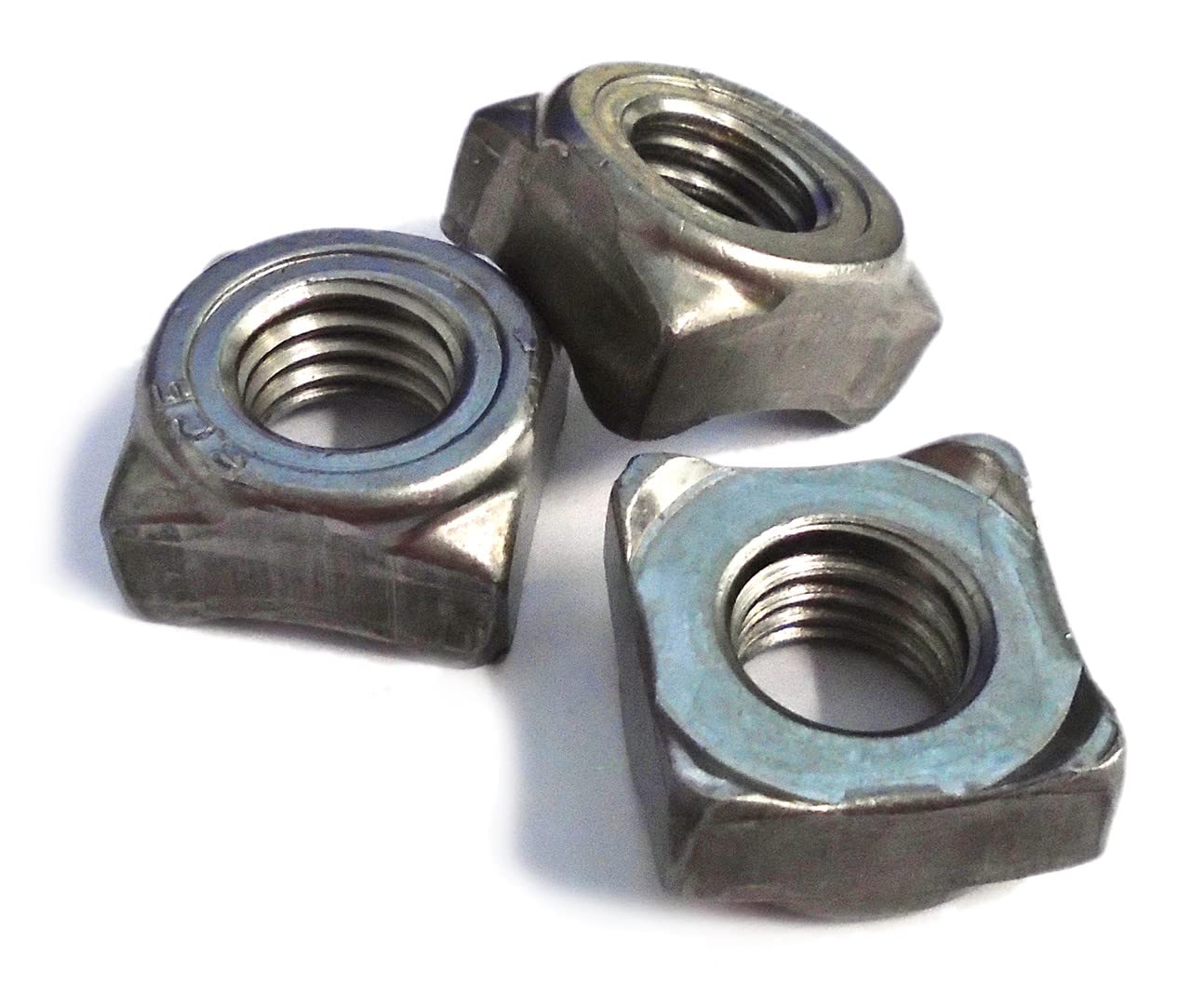 Weld Nuts Square Self Colour Steel M5 M6 M8 M10 Metric Welding Nut DIN928 Grade A, S/C Uncoated For Easy Welding (500, M6 x 1.00mm pitch)