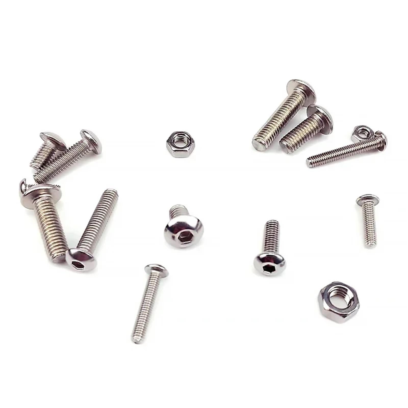 500 tornillos de acero inoxidable 304 M3 M4 M5 con cabeza hueca hexagonal y perno Allen, tornillo mecánico Juego de Tornillos y Tuercas