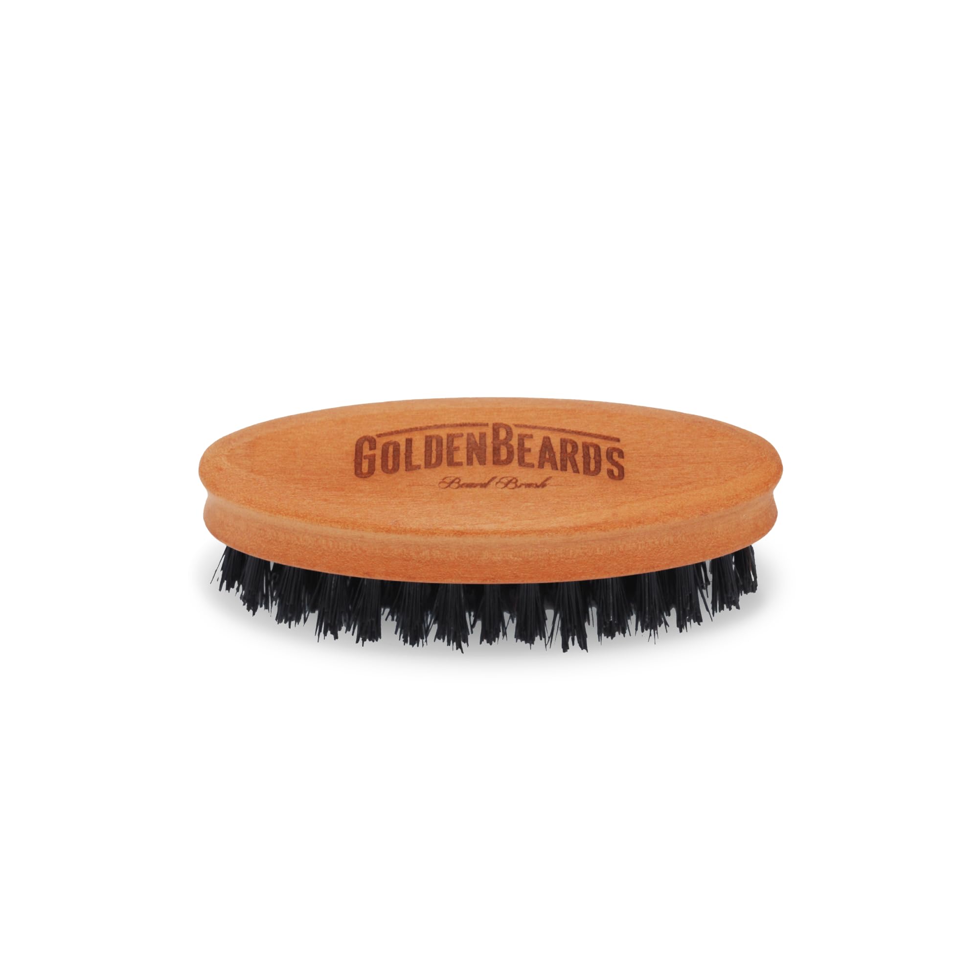 Beard Brush for Men - 100% Handmade Pine Wood with Wild Boar Bristle- Pocket Beard Brush for Styling and Maintenance - Made in Germany