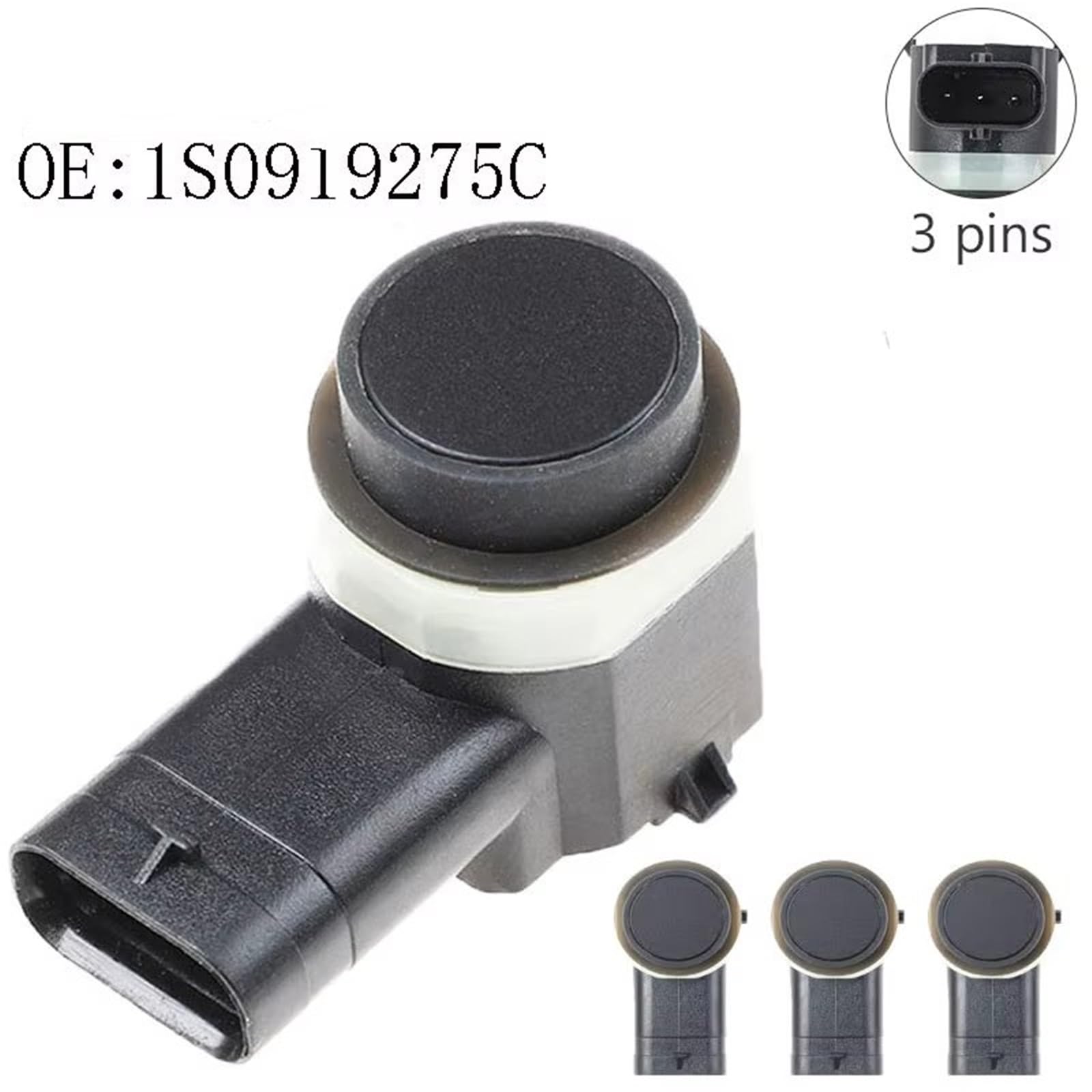Capteur PDC Voiture Compatible Avec Pour A7 4PCS Capteur De Stationnement De Voiture Contrôle De Distance OEM 1S0919275C 4H0919275 3C0919275